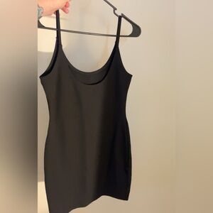 Black mini dress
